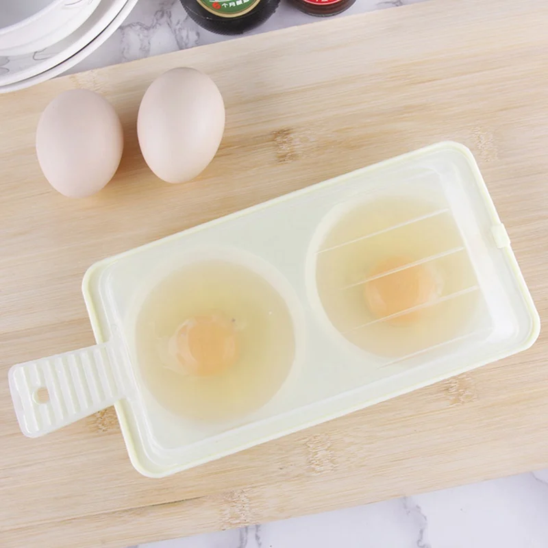 

1 Pcs Dual Use Design Egg Cooker Microwave Egg Boiler Poached Cooking Tools