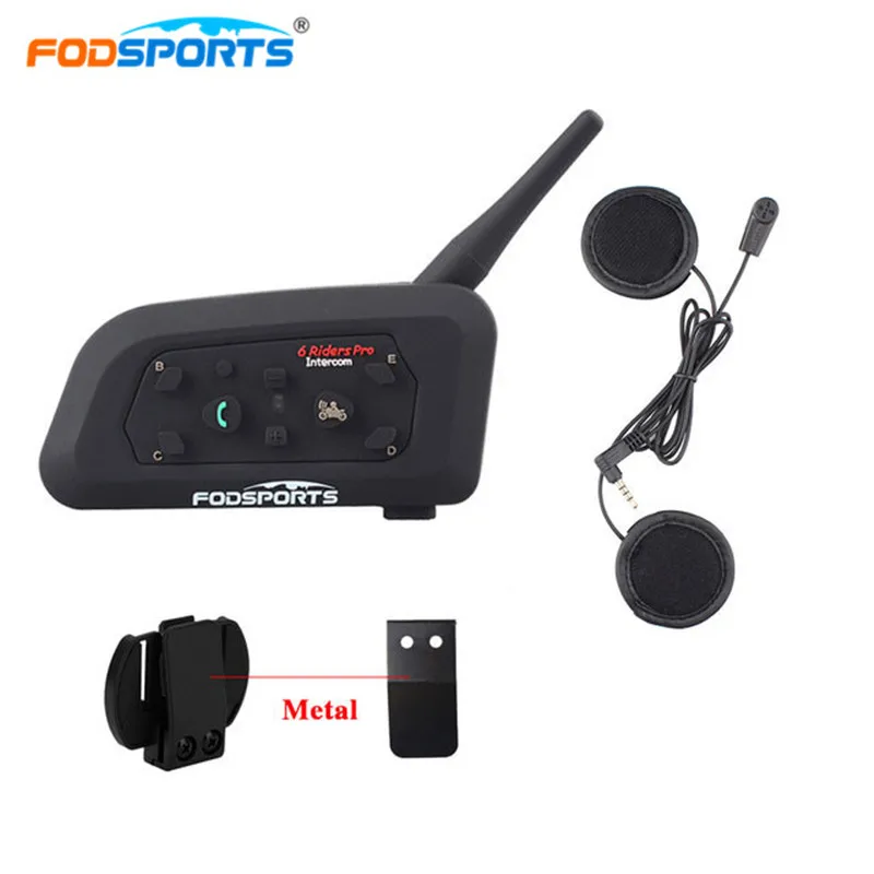 Fodsports V6 Pro 1200M Motorcycle Bluetooth Intercom