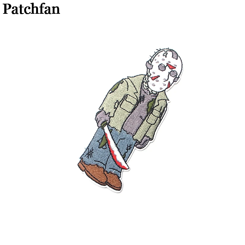 Patchfan Friday the 13th DIY Вышитые нашивки пришить УТЮГ НА одежду рюкзак шляпа украшения дома наклейки значки A2091