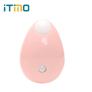 

iTimo Water Drop Shaped LED Night Light Body Induction Motion Sensor Cute Nightlight For Bedroom Hallway Closet Porch Wall Lamp