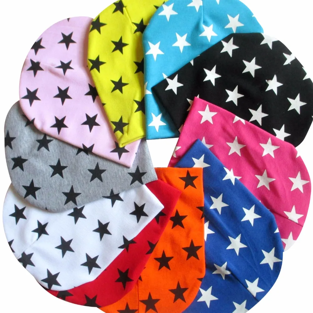 

Baby Hat Autumn Winter Cap Star Beanie Warm Hats For Children Warmer