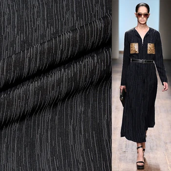 

Heavy pound-striped silk cotton fabric apparel dress cheongsam designer fabric mulberry silk and cotton interwoven fabric