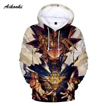 

Hot Sale Yu Gi Oh 3D Hoodies Men/Women Sweatshirts Hoody 3D Print Cartoon Yu Gi Oh Hooded Boys/Girls Cotton Polluvers Thin Top