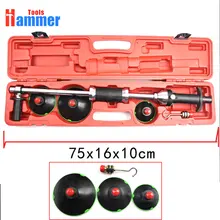 Handle pump suction cups dent puller slide hammer with 3 Pads Puller kit car KING tools