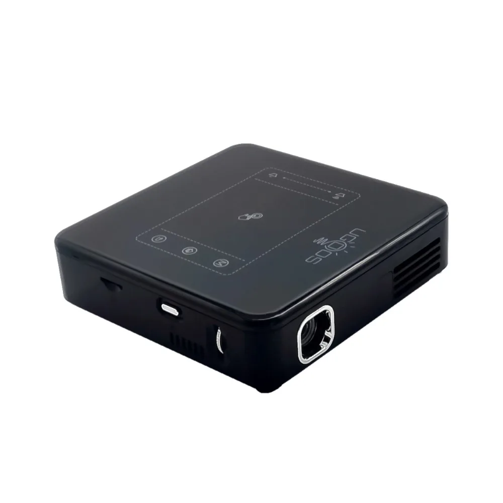 Портативный мини DLP проектор D13 с интеллектуальной сенсорной панелью Android 7 1 Wi Fi