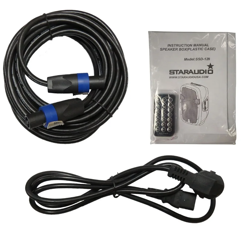 2pcs 12 inch powered 2000w speaker with bt usb sd card mp3 for pa dj party stage in the show