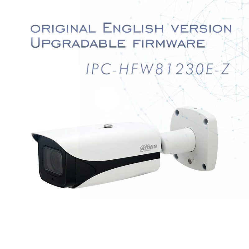 4 К 12MP IP Камера IPC-HFW81230E-Z пуля ИК 1 мм-16 мм Моторизованный объектив Поддержка POE и SD