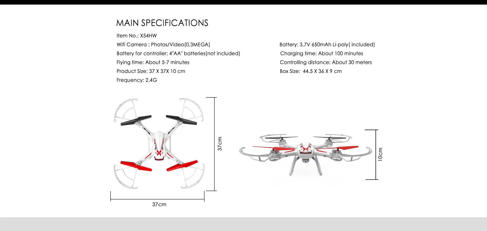 Syma X54HW FPV антенна передачи в реальном времени 2,4G 4CH FPV Квадрокоптер мини-Дрон с камерой VS Syma X5HW X5SW обновленная версия