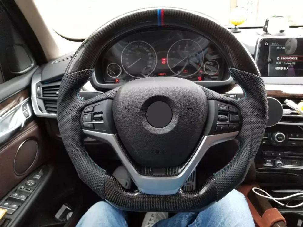 Руль из углеродного волокна и кожи для BMW X5 F15
