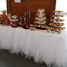 Горячая день рождения для свадьбы или «нулевого дня рождения» стол тюль пачка юбка украшение