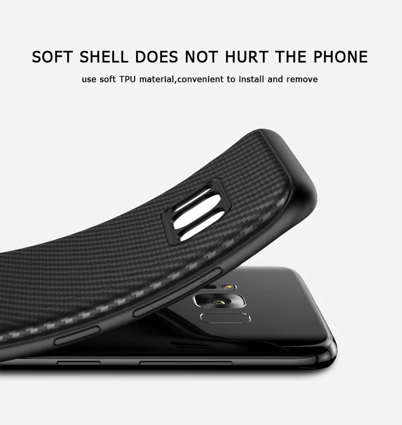 LUPHIE Luxury Case For Samsung Galaxy S9 S8 Plus Note 8 9 Carbon Fiber case cover  (9)