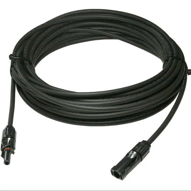 

200 Pcs /Lot 4mm2 , 4 Meter MC4 PV Extension Cable For Solar Panel With Male and Female Connector CFP418-4BK