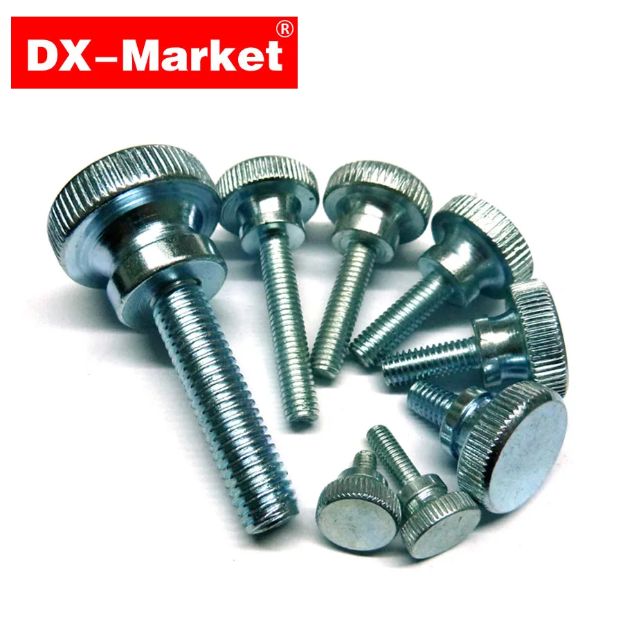M8 Knurled bolt , 10mm 50mm , DIN464 B step knurled screw , special