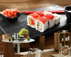 Море Еда s Суши рис Икра Еда фото обои papel де parede, гостиная столовая кухня ресторан-бар суши магазин росписи