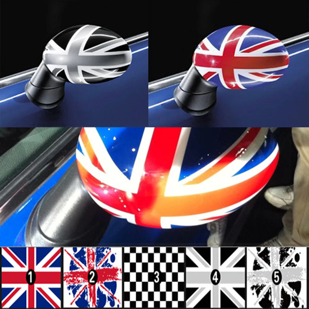 

2 x Wholesale super stretch stickers wholly surrounded by mirrors car stickers for BMW MINI COOPER