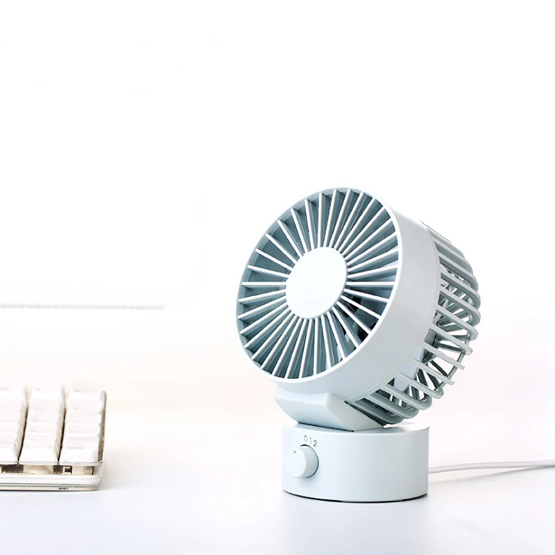 Mini ventilador USB ventilador de cuatro paletas eléctrico ventilador portátil computadora de escritorio litio pedestal ventilador para el hogar/ oficina