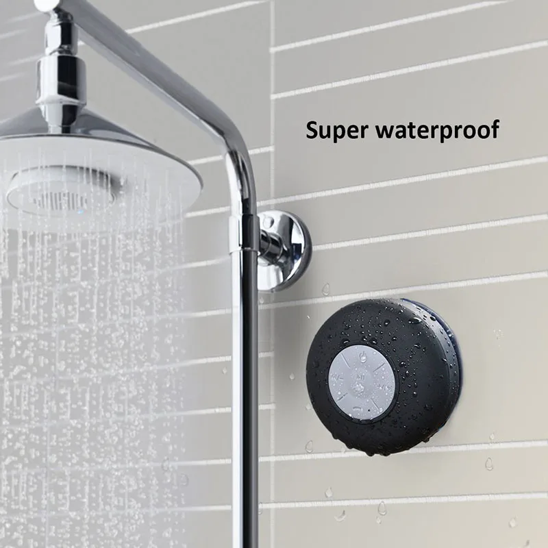 Portable Shower Speaker Waterproof Mini Wireless Bluetooth Speaker for Phone MP3 Bluetooth Receiver Handsfree Call Mic Speakers (4)