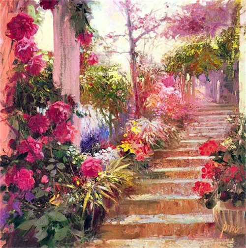 

5D Flowers Road Painting Wall Sticker Wall Painting Full Drill Painting DIY Gift Diamond Painting Craft Cross Stitch