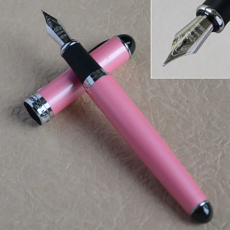 Благородный JINHAO X750 Королевский синий мрамор и серебро 0,7 мм перо с широким основанием авторучка черная пудра белый розовый серый 15 цветов для CHOOSE750