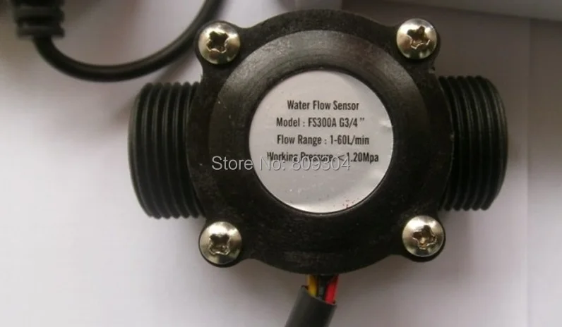 G3/" расход воды Управление ЖК-дисплей Дисплей+ электромагнитный манометр для клапана+ потока Сенсор метр для жидкости