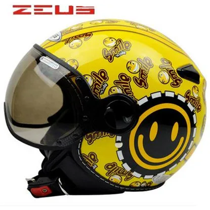 Классический мотоциклетный полушлем ZEUS Bumblebee открытый шлем унисекс с