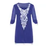 Robe De plage en dentelle ajourée, Patchwork, garniture Pom Pom et pompon, Cover-Up, pour femmes, paréos, vêtements De plage, 2022 ► Photo 3/6