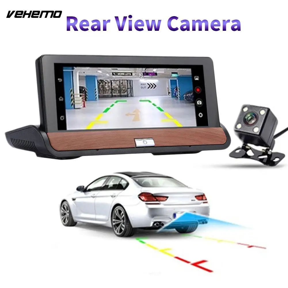  VEHEMO 7 Zoll GPS Navigator HD 1080 P Doppel Kamera DVR Kamera Video Recorder Touchscreen DVD Mit N