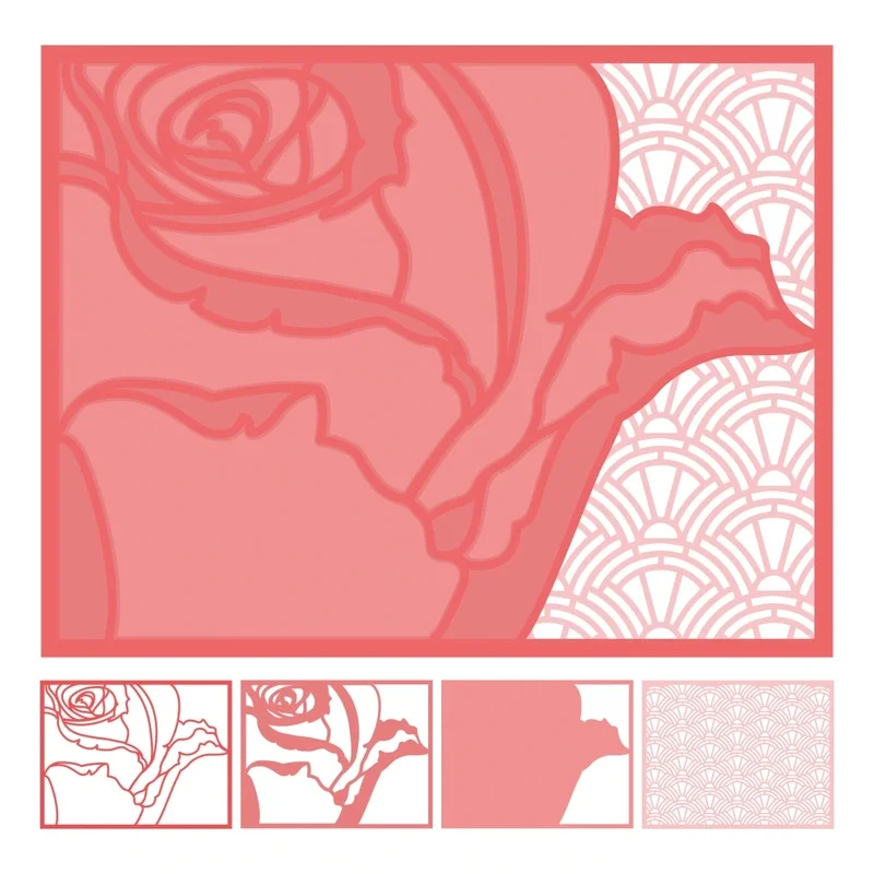 

2019 3D DIY New Arrival Layered Metal Cutting Dies and Scrapbooking For Paper Making Flower Embossing Stamps Frame Card Craft