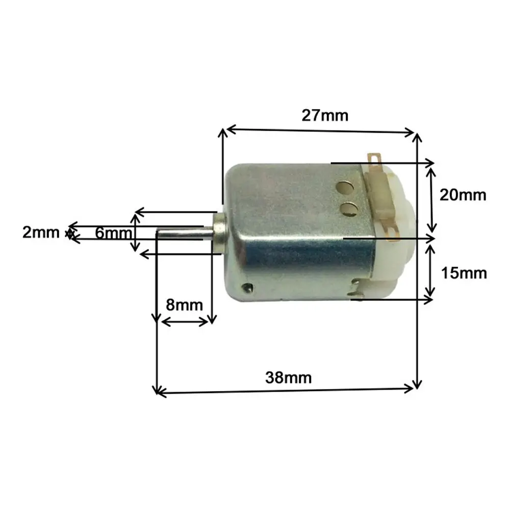 

1 PCS New 6v-12v14000rpm Standard 130 Motor Green Micro DC Motor Toy Motor Dc 6v- 12v High Speed P20