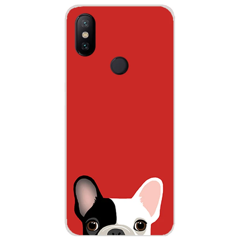 3D Cute Design For Xiaomi mi 6x case cover,20 patterns dog cat for Xiaomi mi 6x phone cases silicone BiNFUL 9