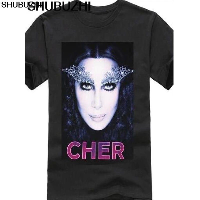 

Cher Mens T-Shirt - Jeweled Eyelashes Dressed to Kill Tour Image