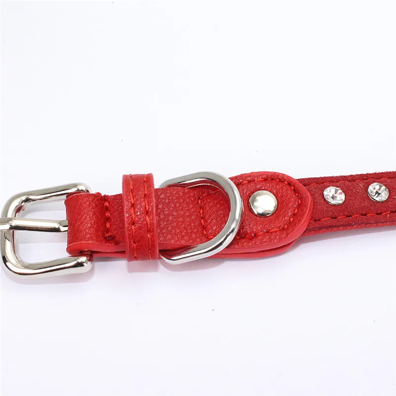Fashion Cute collar for cats Exquisite Adjustable Diamond Dog Puppy Collars Accessories pet Product Leash and Harnesses A14 (6)