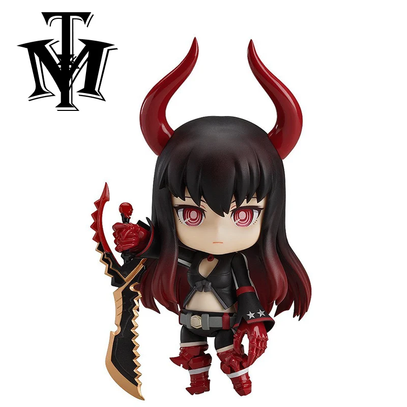 

Good Smile Cute 4" Black Rock Shooter Gold Saw Nendoroid Action Figure Red Devil PVC Figure Model Exchangeable Parts Toy #145