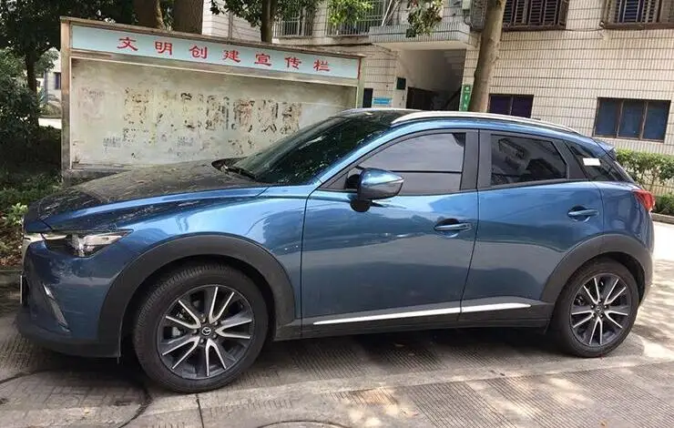 عالية الجودة سيارة من سبيكة الألومنيوم أرفف لسقف السيارة الأمتعة يناسب لمازدا CX-3 CX3 2016 2017 2018 بواسطة EMS