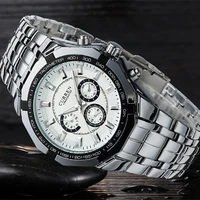 Waterproof 30M Quartz Watch For Men CURREN Fashion Stainless Steel Wristwatch 8084 Casual Sport Watch Male Clock Montre Homme 2