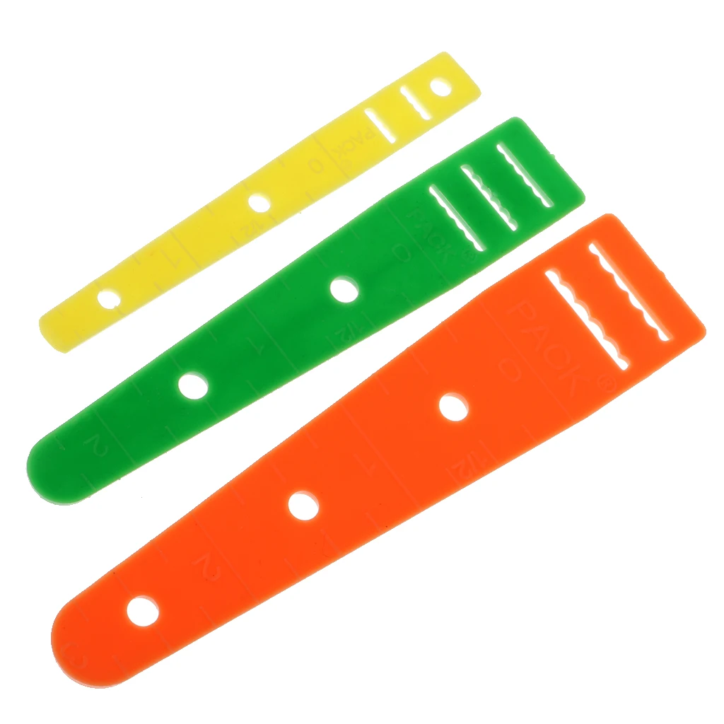3 Pieces/Pack Colorized Plastic Elastic Threaders Wear Elastic Band Tool Sewing Supplies 3 Size 7.5cm, 8.7cm,10cm Assorted