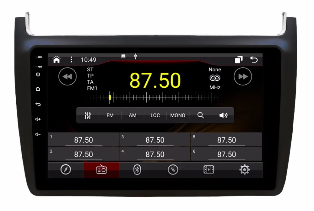 Best OTOJETA DSP stereo carplay android 8.1.2 car radio for 2015 2016 Polo navigation Gps Ips screen video player tape recorder 3