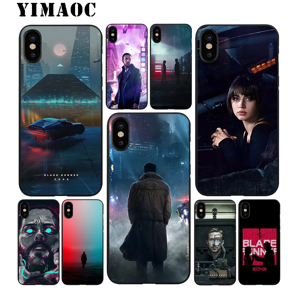 YIMAOC Blade Runner 2049 Soft TPU Black Silicone Case for iPhone X or