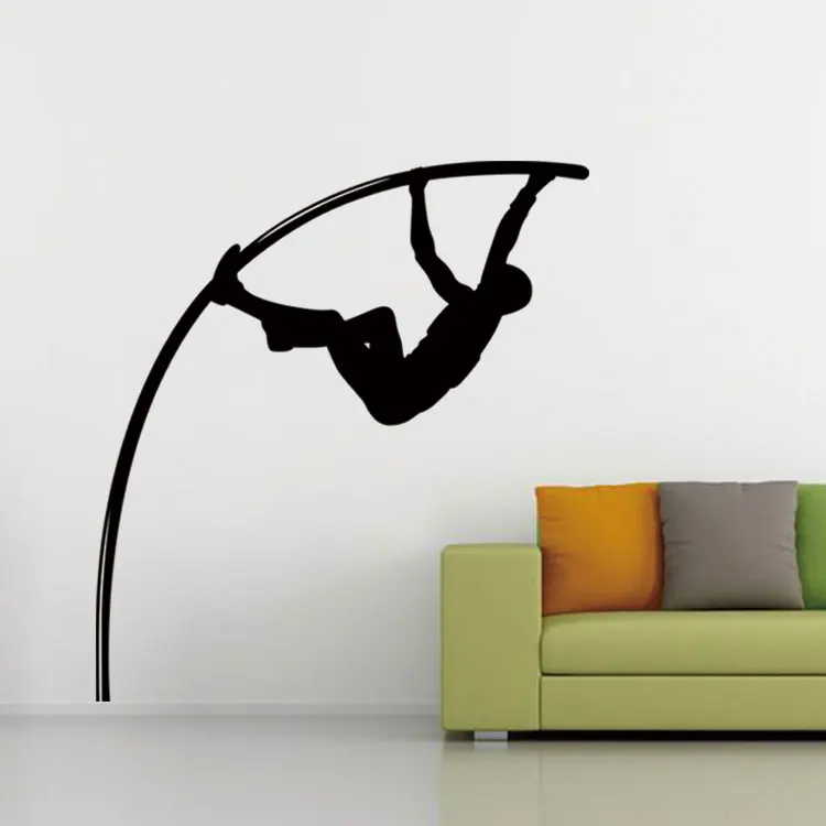 

Pole Vault sport wall stickers DIY removable sticker vinyl home decor art living room wall decal free shipping