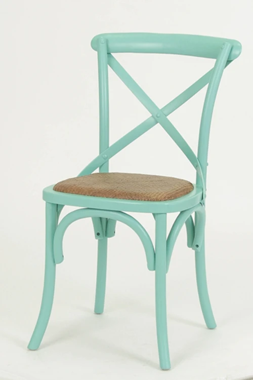 cross back chair wood