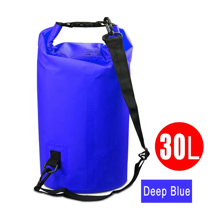 20L 30L речные треккинговые Сумки Водонепроницаемые сумки для серфинга для плавания сухой мешок для хранения ПВХ сумка для катания на каяках каноэ плавающий - Цвет: 30LDeepBlue