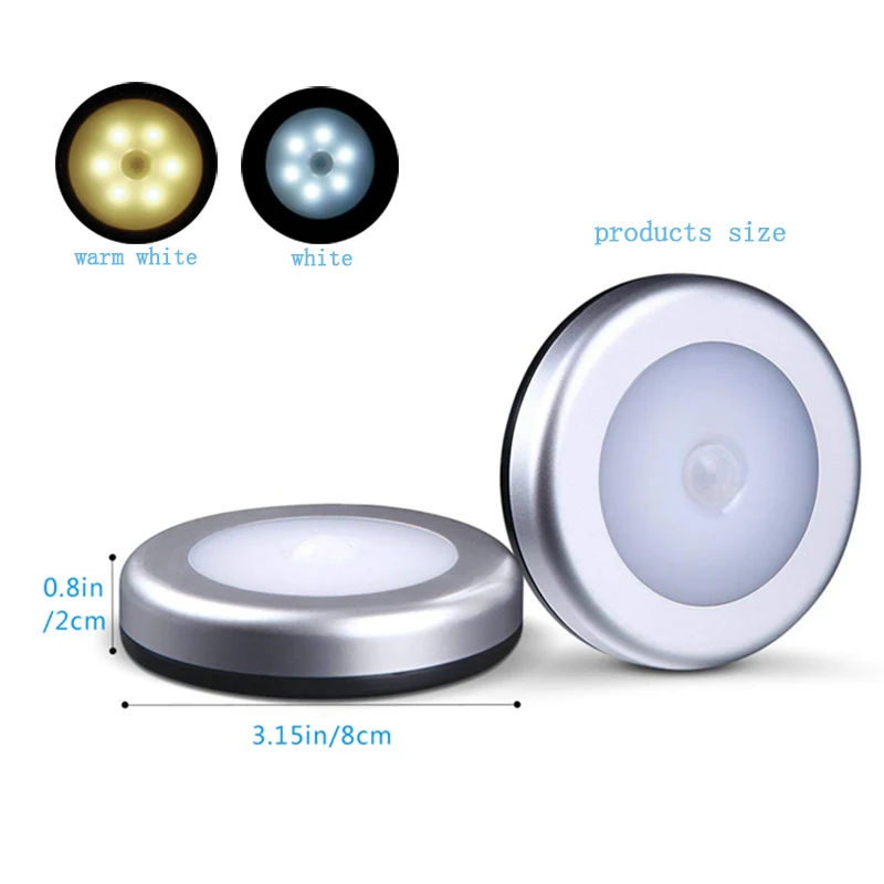 Led Lights PIR Motion Sensor 6 LED Light Kitchen Bedroom