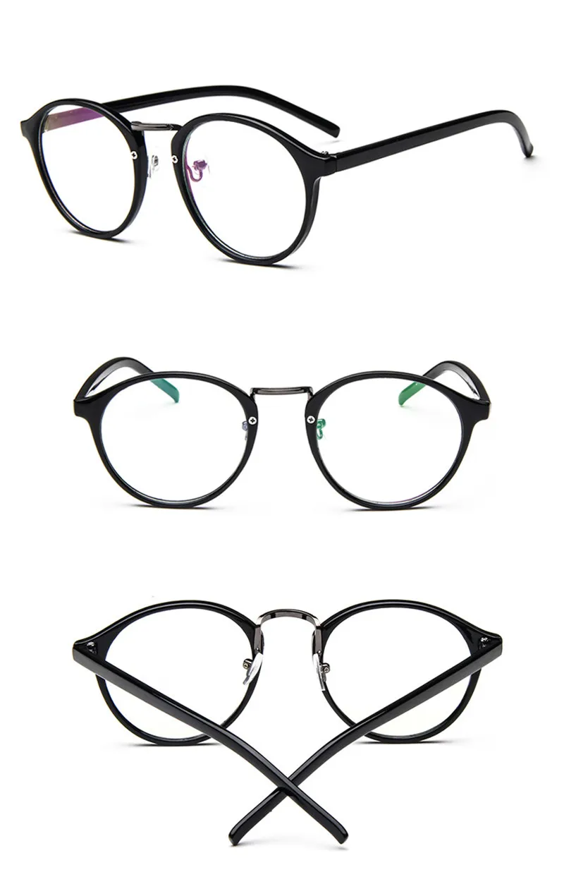 Винтажные круглые очки Женская стильная оправа для очков компьютерные оптические очки без градуса Cleare линзы Monturas de lentes