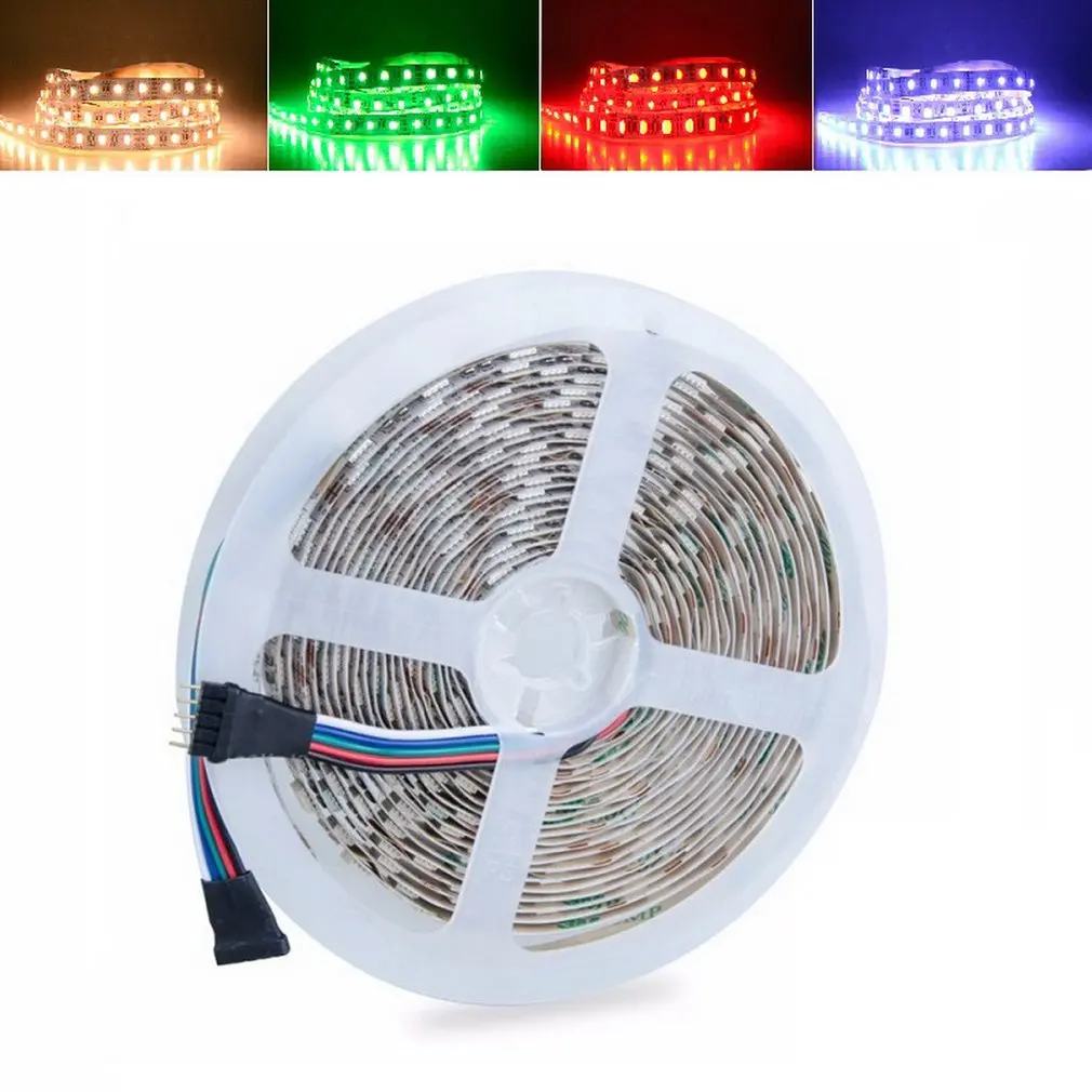 5 м СВЕТОДИОДНАЯ лента Smd 5050 гибкий свет несмонтированная плата зарядного устройства с световая полоса не Водонепроницаемый 5 m 300 * 5050smd Rgb; 4