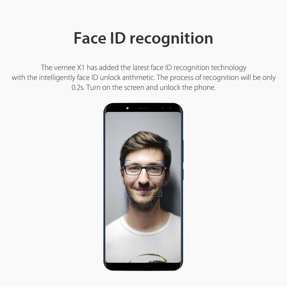 Clearance Vernee X1 4G 6200mAh Face ID Smartphone 6GB RAM 64GB ROM Helio P23 MTK6763 Android 7.1 16+5MP 13MP+5MP 4-Cam Fingerprint 4