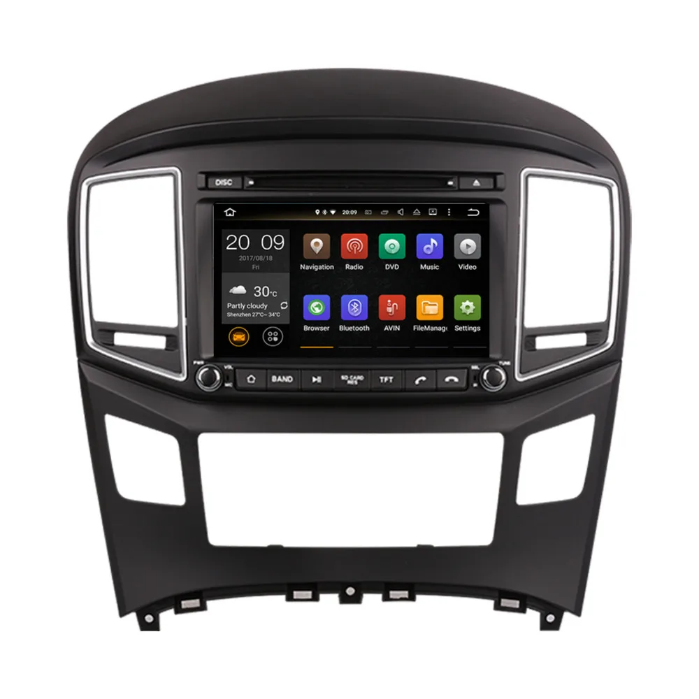 Excellent Android 8.0 Octa Core 4GB RAM Car DVD Multimedia Head Unit For Hyundai H1/Grand Starex 2016- Auto Radio Stereo Bluetooth WIFI 3