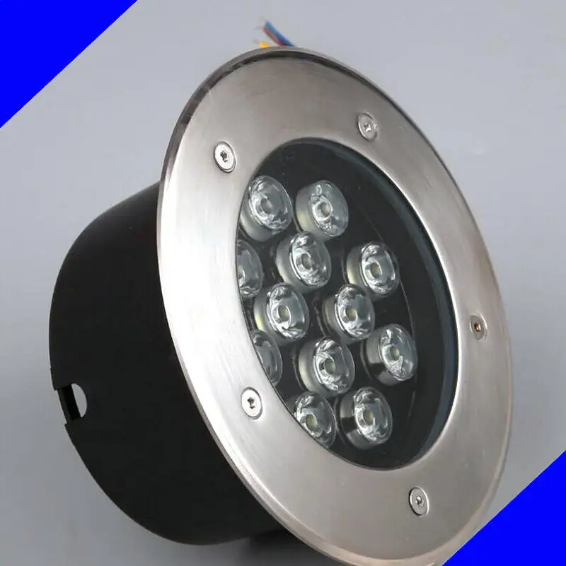 

12pcs LED underground flood light lamp 9W 12W IP67 AC110~240V ground lights outdoor garden lamp warm/cool white Free shipping