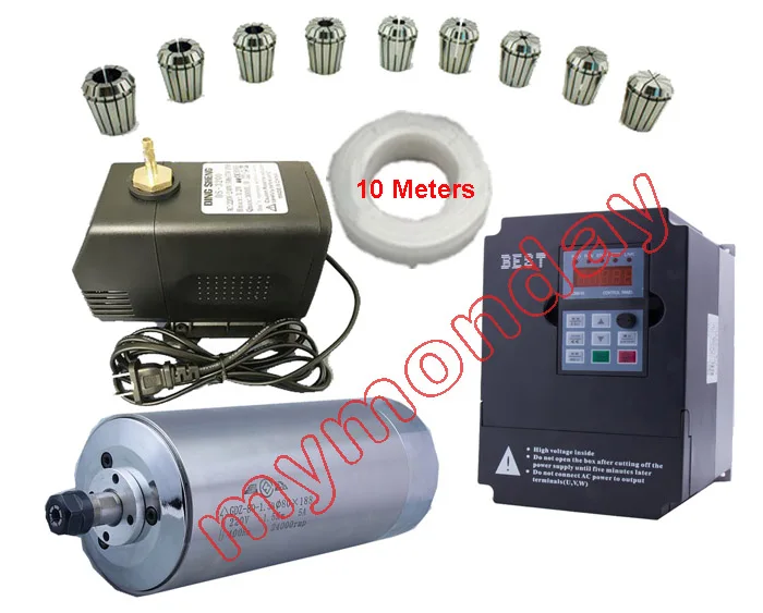 1.5kw spindle kit 220v 380V 1500w CNC milling spindle motor+1.5kw