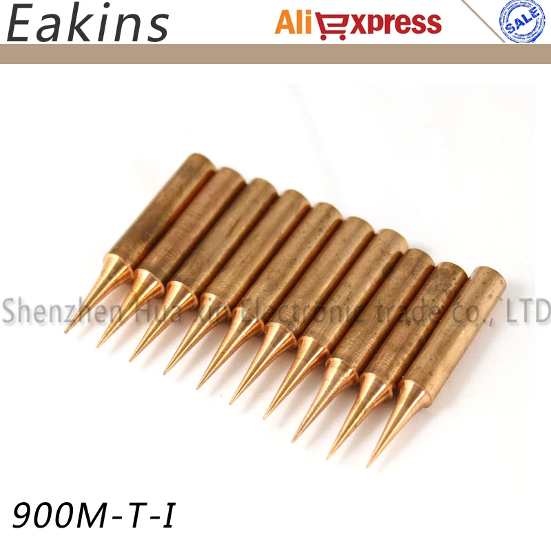 

Free shipping 10pcs Red copper Pure cupper Solder tip tip Lead-free Solder tip Tool kit Hakko 936 Saike 852D+ 909D 852 900M-T-I