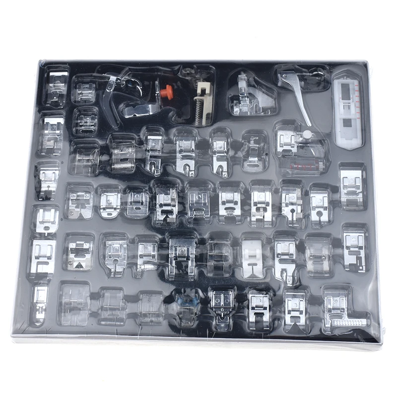 Looen Domestic Sewing Machine Presser Foot Feet Kit Set With Box 48 pcs Sewing Machine Accessories For Women Mom DIY Craft Tools (4)